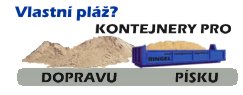 Dovoz písku: kontejnerová-doprava.cz